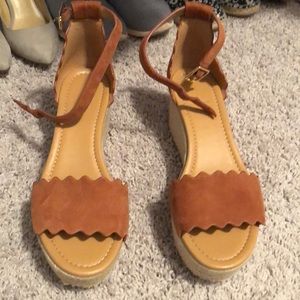 Jcrew sandals, wedges
